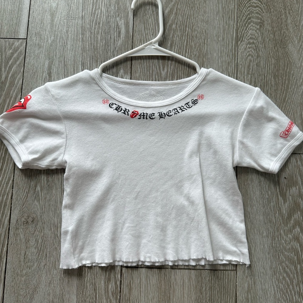 Chrome Hearts x Rolling Stones crop T